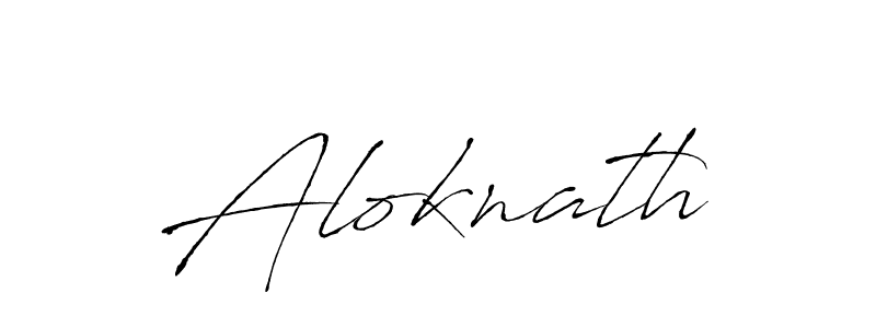 Make a beautiful signature design for name Aloknath. With this signature (Antro_Vectra) style, you can create a handwritten signature for free. Aloknath signature style 6 images and pictures png
