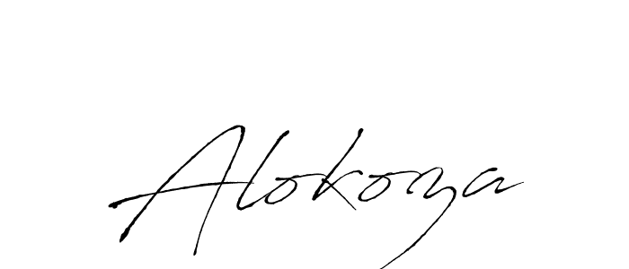Antro_Vectra is a professional signature style that is perfect for those who want to add a touch of class to their signature. It is also a great choice for those who want to make their signature more unique. Get Alokoza name to fancy signature for free. Alokoza signature style 6 images and pictures png
