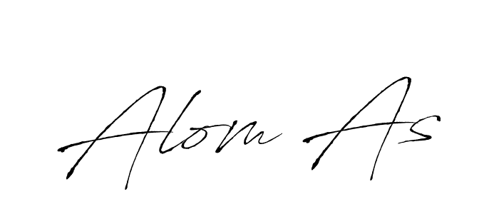 Make a beautiful signature design for name Alom As. With this signature (Antro_Vectra) style, you can create a handwritten signature for free. Alom As signature style 6 images and pictures png
