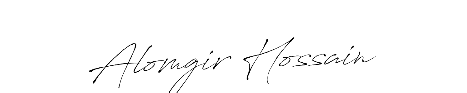 Alomgir Hossain stylish signature style. Best Handwritten Sign (Antro_Vectra) for my name. Handwritten Signature Collection Ideas for my name Alomgir Hossain. Alomgir Hossain signature style 6 images and pictures png