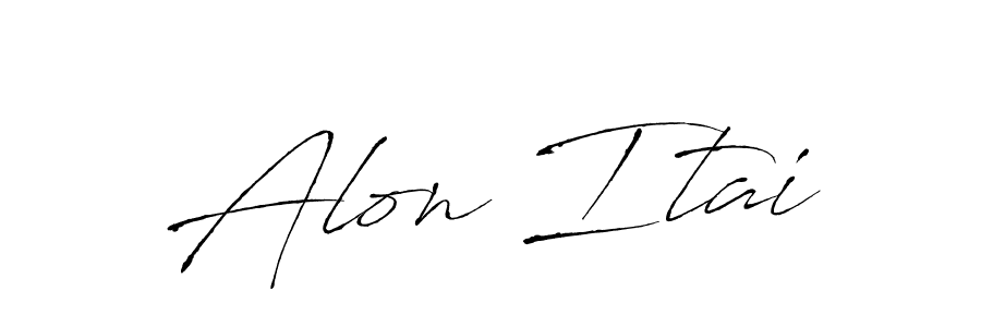 How to make Alon Itai name signature. Use Antro_Vectra style for creating short signs online. This is the latest handwritten sign. Alon Itai signature style 6 images and pictures png