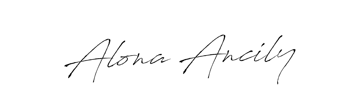 Once you've used our free online signature maker to create your best signature Antro_Vectra style, it's time to enjoy all of the benefits that Alona Ancily name signing documents. Alona Ancily signature style 6 images and pictures png