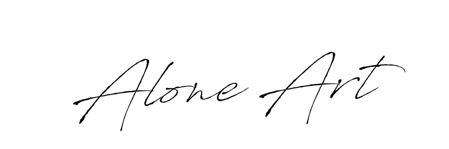 How to make Alone Art signature? Antro_Vectra is a professional autograph style. Create handwritten signature for Alone Art name. Alone Art signature style 6 images and pictures png