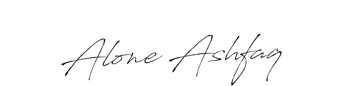 Make a beautiful signature design for name Alone Ashfaq. With this signature (Antro_Vectra) style, you can create a handwritten signature for free. Alone Ashfaq signature style 6 images and pictures png