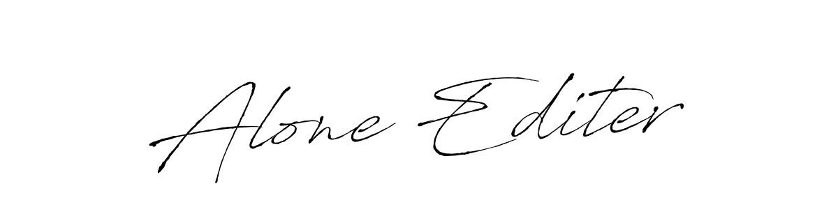 How to make Alone Editer signature? Antro_Vectra is a professional autograph style. Create handwritten signature for Alone Editer name. Alone Editer signature style 6 images and pictures png