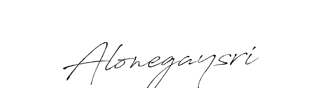 How to make Alonegaysri signature? Antro_Vectra is a professional autograph style. Create handwritten signature for Alonegaysri name. Alonegaysri signature style 6 images and pictures png