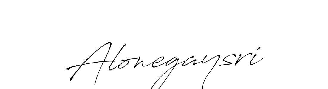 This is the best signature style for the Alonegaysri name. Also you like these signature font (Antro_Vectra). Mix name signature. Alonegaysri signature style 6 images and pictures png