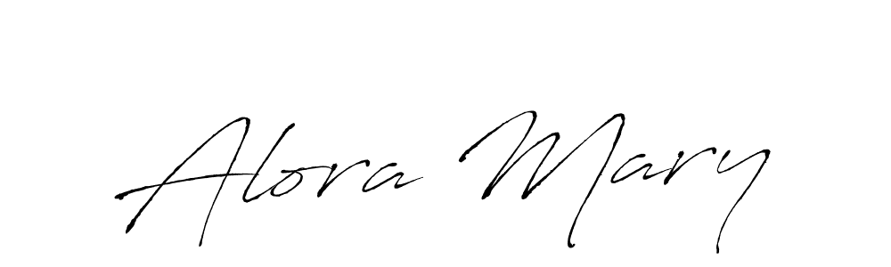 Make a beautiful signature design for name Alora Mary. With this signature (Antro_Vectra) style, you can create a handwritten signature for free. Alora Mary signature style 6 images and pictures png