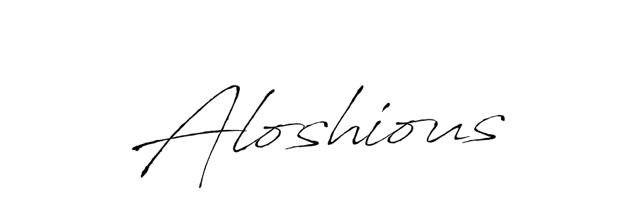 How to make Aloshious signature? Antro_Vectra is a professional autograph style. Create handwritten signature for Aloshious name. Aloshious signature style 6 images and pictures png