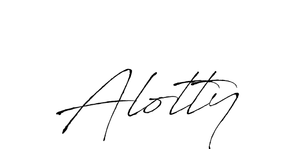 The best way (Antro_Vectra) to make a short signature is to pick only two or three words in your name. The name Alotty include a total of six letters. For converting this name. Alotty signature style 6 images and pictures png