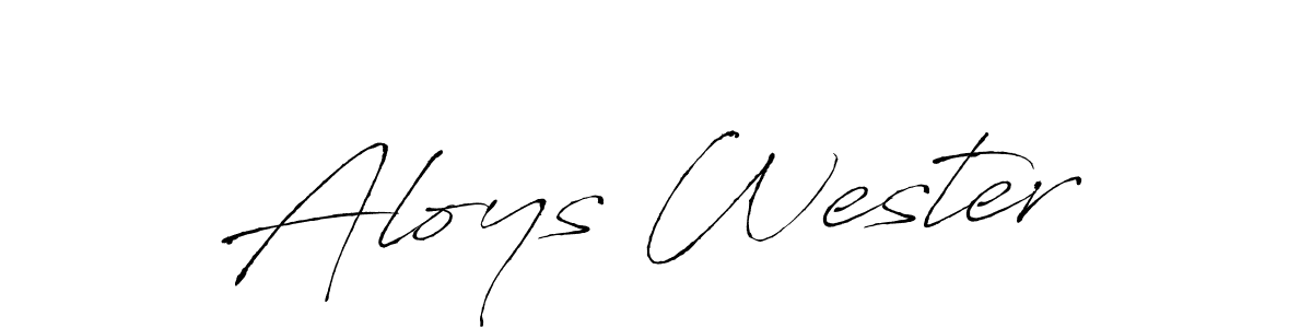 Similarly Antro_Vectra is the best handwritten signature design. Signature creator online .You can use it as an online autograph creator for name Aloys Wester. Aloys Wester signature style 6 images and pictures png