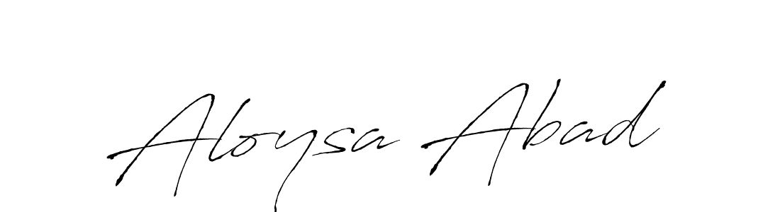 Design your own signature with our free online signature maker. With this signature software, you can create a handwritten (Antro_Vectra) signature for name Aloysa Abad. Aloysa Abad signature style 6 images and pictures png