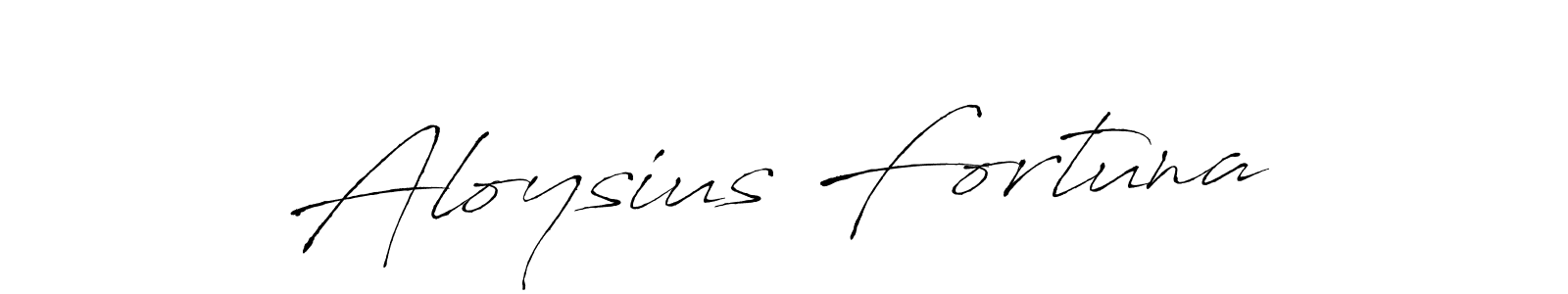 Design your own signature with our free online signature maker. With this signature software, you can create a handwritten (Antro_Vectra) signature for name Aloysius Fortuna. Aloysius Fortuna signature style 6 images and pictures png