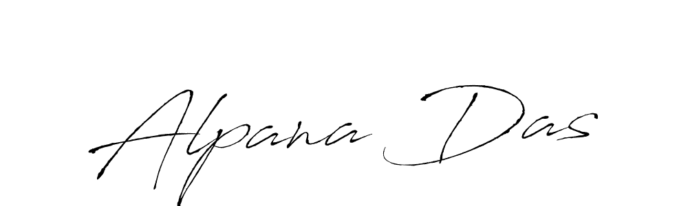 How to make Alpana Das name signature. Use Antro_Vectra style for creating short signs online. This is the latest handwritten sign. Alpana Das signature style 6 images and pictures png