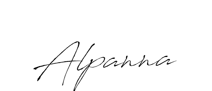 You should practise on your own different ways (Antro_Vectra) to write your name (Alpanna) in signature. don't let someone else do it for you. Alpanna signature style 6 images and pictures png