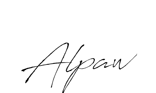 Also we have Alpaw name is the best signature style. Create professional handwritten signature collection using Antro_Vectra autograph style. Alpaw signature style 6 images and pictures png