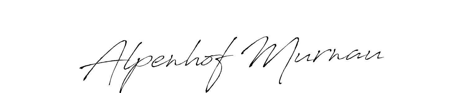 It looks lik you need a new signature style for name Alpenhof Murnau. Design unique handwritten (Antro_Vectra) signature with our free signature maker in just a few clicks. Alpenhof Murnau signature style 6 images and pictures png