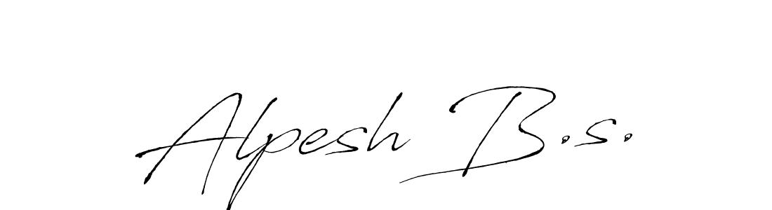 Use a signature maker to create a handwritten signature online. With this signature software, you can design (Antro_Vectra) your own signature for name Alpesh B.s.. Alpesh B.s. signature style 6 images and pictures png