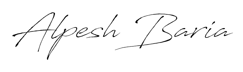 You should practise on your own different ways (Antro_Vectra) to write your name (Alpesh Baria) in signature. Don't let someone else do it for you. Alpesh Baria signature style 6 images and pictures png