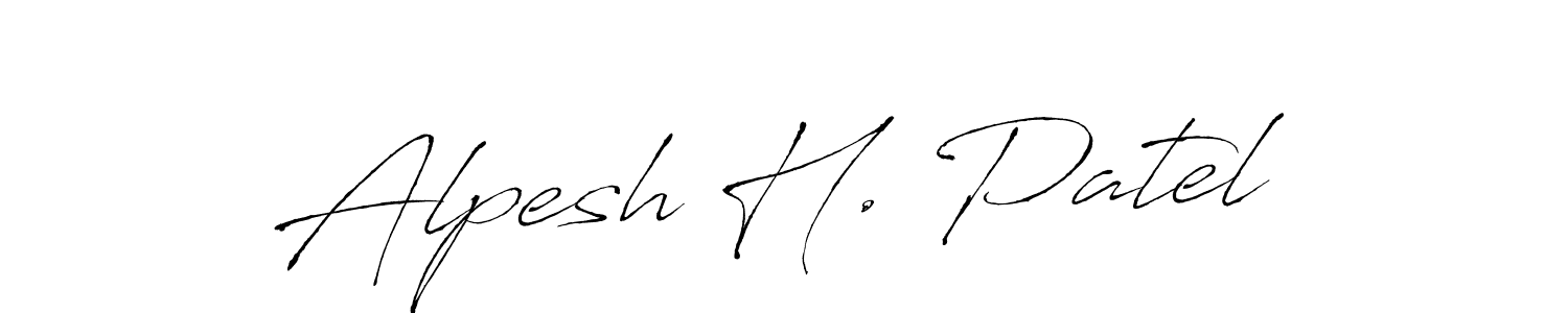 Use a signature maker to create a handwritten signature online. With this signature software, you can design (Antro_Vectra) your own signature for name Alpesh H. Patel. Alpesh H. Patel signature style 6 images and pictures png