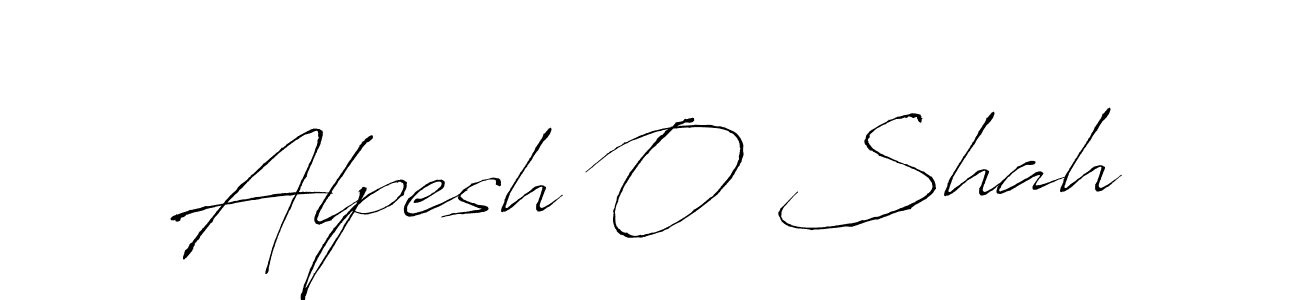 Alpesh O Shah stylish signature style. Best Handwritten Sign (Antro_Vectra) for my name. Handwritten Signature Collection Ideas for my name Alpesh O Shah. Alpesh O Shah signature style 6 images and pictures png