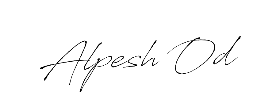 Alpesh Od stylish signature style. Best Handwritten Sign (Antro_Vectra) for my name. Handwritten Signature Collection Ideas for my name Alpesh Od. Alpesh Od signature style 6 images and pictures png