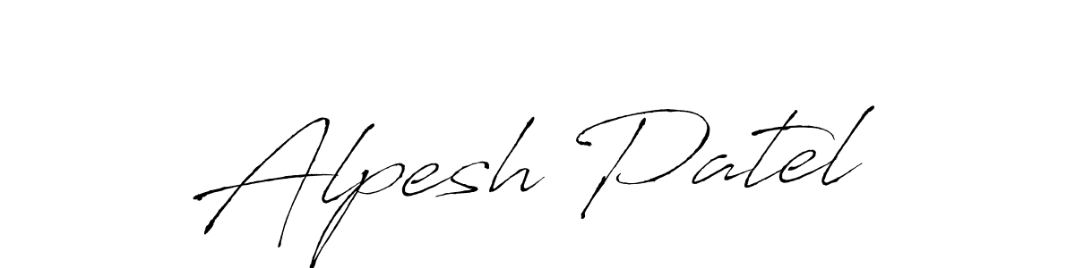 Also we have Alpesh Patel name is the best signature style. Create professional handwritten signature collection using Antro_Vectra autograph style. Alpesh Patel signature style 6 images and pictures png