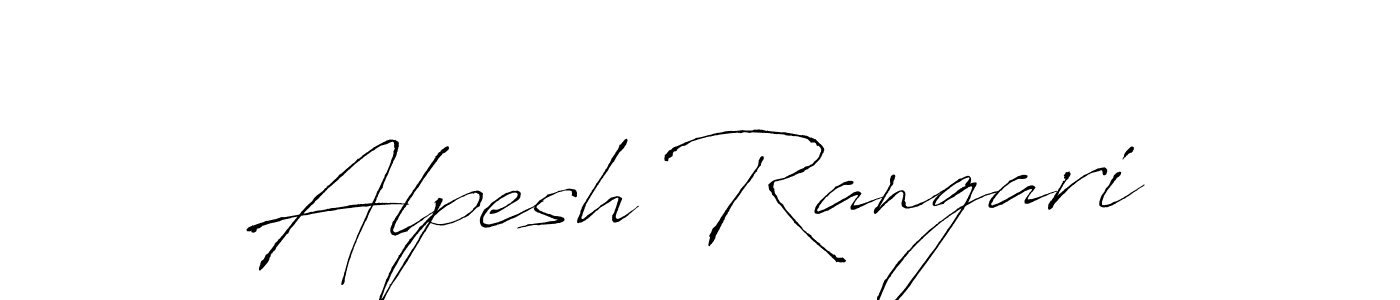How to make Alpesh Rangari signature? Antro_Vectra is a professional autograph style. Create handwritten signature for Alpesh Rangari name. Alpesh Rangari signature style 6 images and pictures png