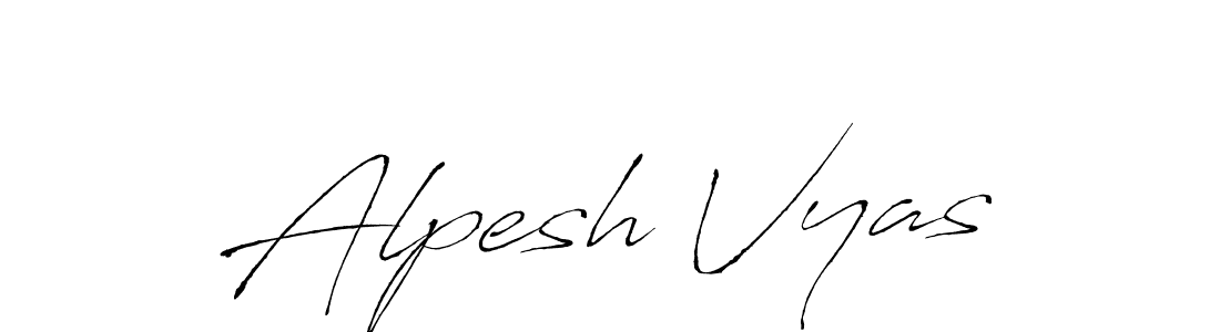 Make a beautiful signature design for name Alpesh Vyas. With this signature (Antro_Vectra) style, you can create a handwritten signature for free. Alpesh Vyas signature style 6 images and pictures png