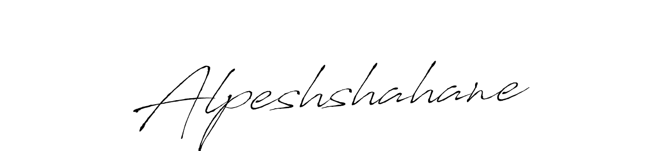 Make a beautiful signature design for name Alpeshshahane. With this signature (Antro_Vectra) style, you can create a handwritten signature for free. Alpeshshahane signature style 6 images and pictures png