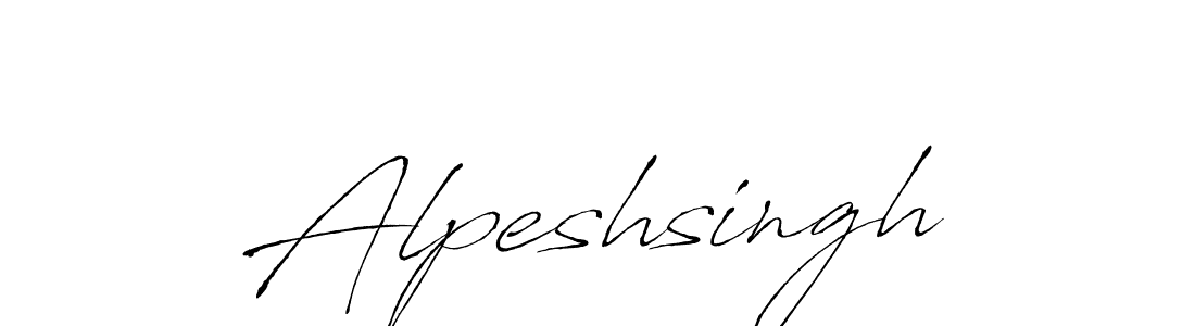 Design your own signature with our free online signature maker. With this signature software, you can create a handwritten (Antro_Vectra) signature for name Alpeshsingh. Alpeshsingh signature style 6 images and pictures png