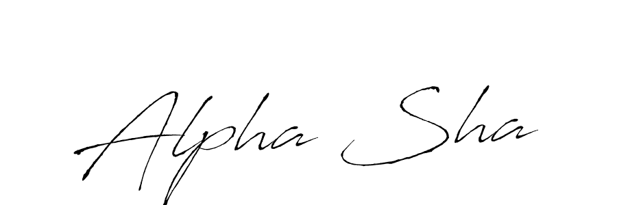 Also we have Alpha Sha name is the best signature style. Create professional handwritten signature collection using Antro_Vectra autograph style. Alpha Sha signature style 6 images and pictures png