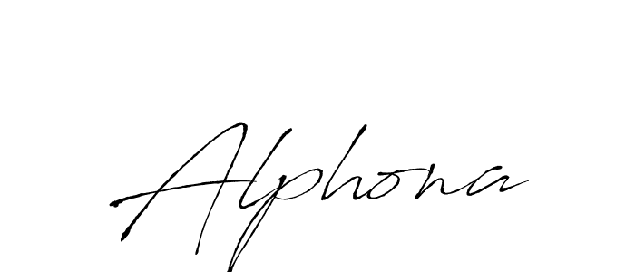 Use a signature maker to create a handwritten signature online. With this signature software, you can design (Antro_Vectra) your own signature for name Alphona. Alphona signature style 6 images and pictures png