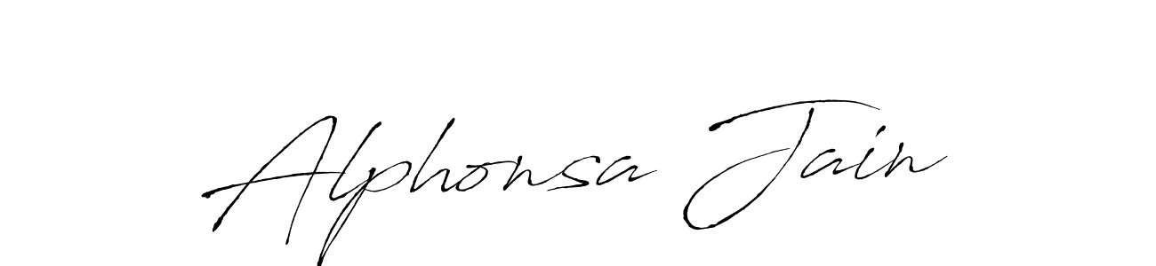 Create a beautiful signature design for name Alphonsa Jain. With this signature (Antro_Vectra) fonts, you can make a handwritten signature for free. Alphonsa Jain signature style 6 images and pictures png