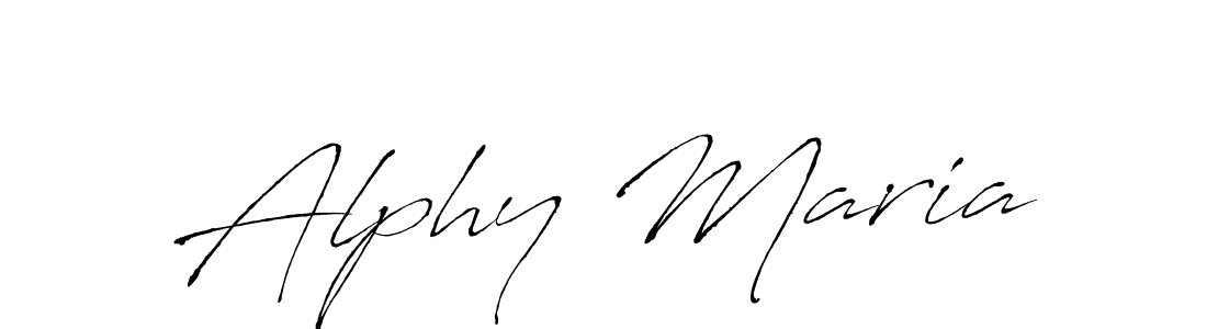 How to make Alphy Maria signature? Antro_Vectra is a professional autograph style. Create handwritten signature for Alphy Maria name. Alphy Maria signature style 6 images and pictures png