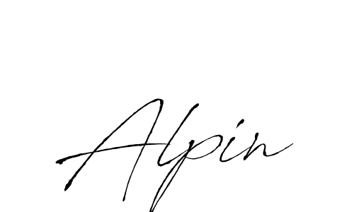 Design your own signature with our free online signature maker. With this signature software, you can create a handwritten (Antro_Vectra) signature for name Alpin. Alpin signature style 6 images and pictures png