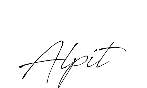 How to make Alpit signature? Antro_Vectra is a professional autograph style. Create handwritten signature for Alpit name. Alpit signature style 6 images and pictures png