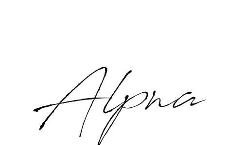 Create a beautiful signature design for name Alpna. With this signature (Antro_Vectra) fonts, you can make a handwritten signature for free. Alpna signature style 6 images and pictures png