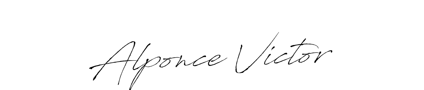Make a beautiful signature design for name Alponce Victor. Use this online signature maker to create a handwritten signature for free. Alponce Victor signature style 6 images and pictures png
