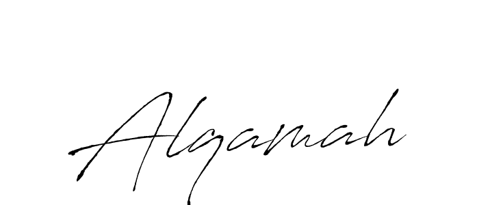 Use a signature maker to create a handwritten signature online. With this signature software, you can design (Antro_Vectra) your own signature for name Alqamah. Alqamah signature style 6 images and pictures png