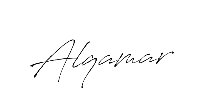 Use a signature maker to create a handwritten signature online. With this signature software, you can design (Antro_Vectra) your own signature for name Alqamar. Alqamar signature style 6 images and pictures png