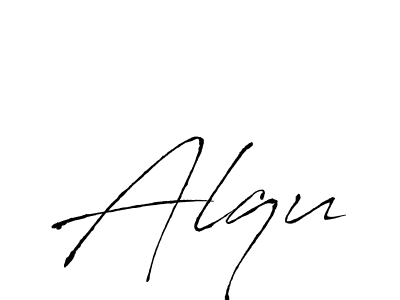 if you are searching for the best signature style for your name Alqu. so please give up your signature search. here we have designed multiple signature styles  using Antro_Vectra. Alqu signature style 6 images and pictures png