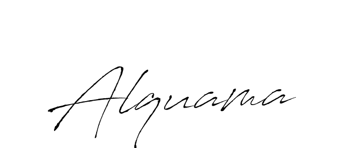 How to make Alquama signature? Antro_Vectra is a professional autograph style. Create handwritten signature for Alquama name. Alquama signature style 6 images and pictures png