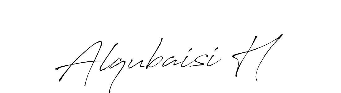 Alqubaisi H stylish signature style. Best Handwritten Sign (Antro_Vectra) for my name. Handwritten Signature Collection Ideas for my name Alqubaisi H. Alqubaisi H signature style 6 images and pictures png