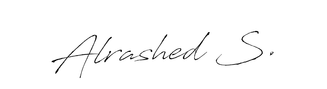 Make a beautiful signature design for name Alrashed S.. With this signature (Antro_Vectra) style, you can create a handwritten signature for free. Alrashed S. signature style 6 images and pictures png