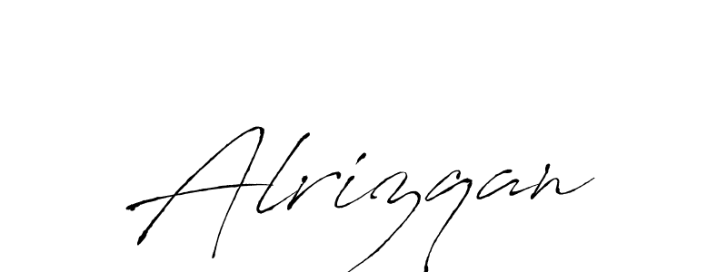 Make a beautiful signature design for name Alrizqan. With this signature (Antro_Vectra) style, you can create a handwritten signature for free. Alrizqan signature style 6 images and pictures png