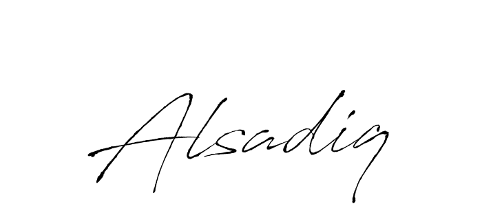 You should practise on your own different ways (Antro_Vectra) to write your name (Alsadiq) in signature. don't let someone else do it for you. Alsadiq signature style 6 images and pictures png