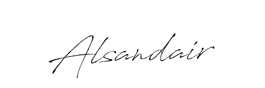 The best way (Antro_Vectra) to make a short signature is to pick only two or three words in your name. The name Alsandair include a total of six letters. For converting this name. Alsandair signature style 6 images and pictures png