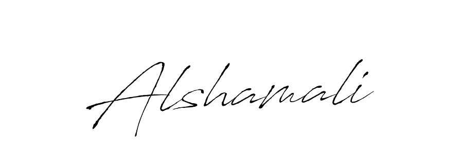 Create a beautiful signature design for name Alshamali. With this signature (Antro_Vectra) fonts, you can make a handwritten signature for free. Alshamali signature style 6 images and pictures png