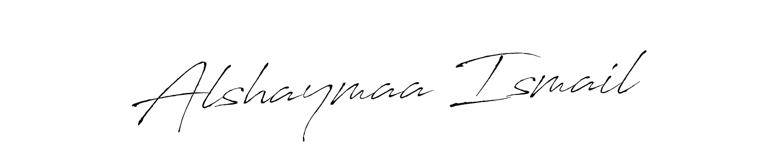 This is the best signature style for the Alshaymaa Ismail name. Also you like these signature font (Antro_Vectra). Mix name signature. Alshaymaa Ismail signature style 6 images and pictures png
